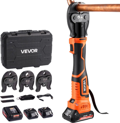 VEVOR Press Tool Kit, 18V Electric Pipe Crimping Tool for 1/2
