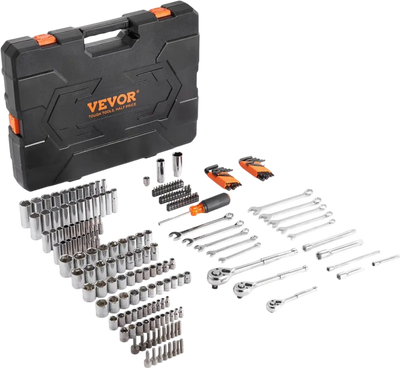 VEVOR Mechanics Tool Set and Socket Set, 1/4