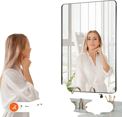 VEVOR Wall Mounted Makeup Mirror, 0.15