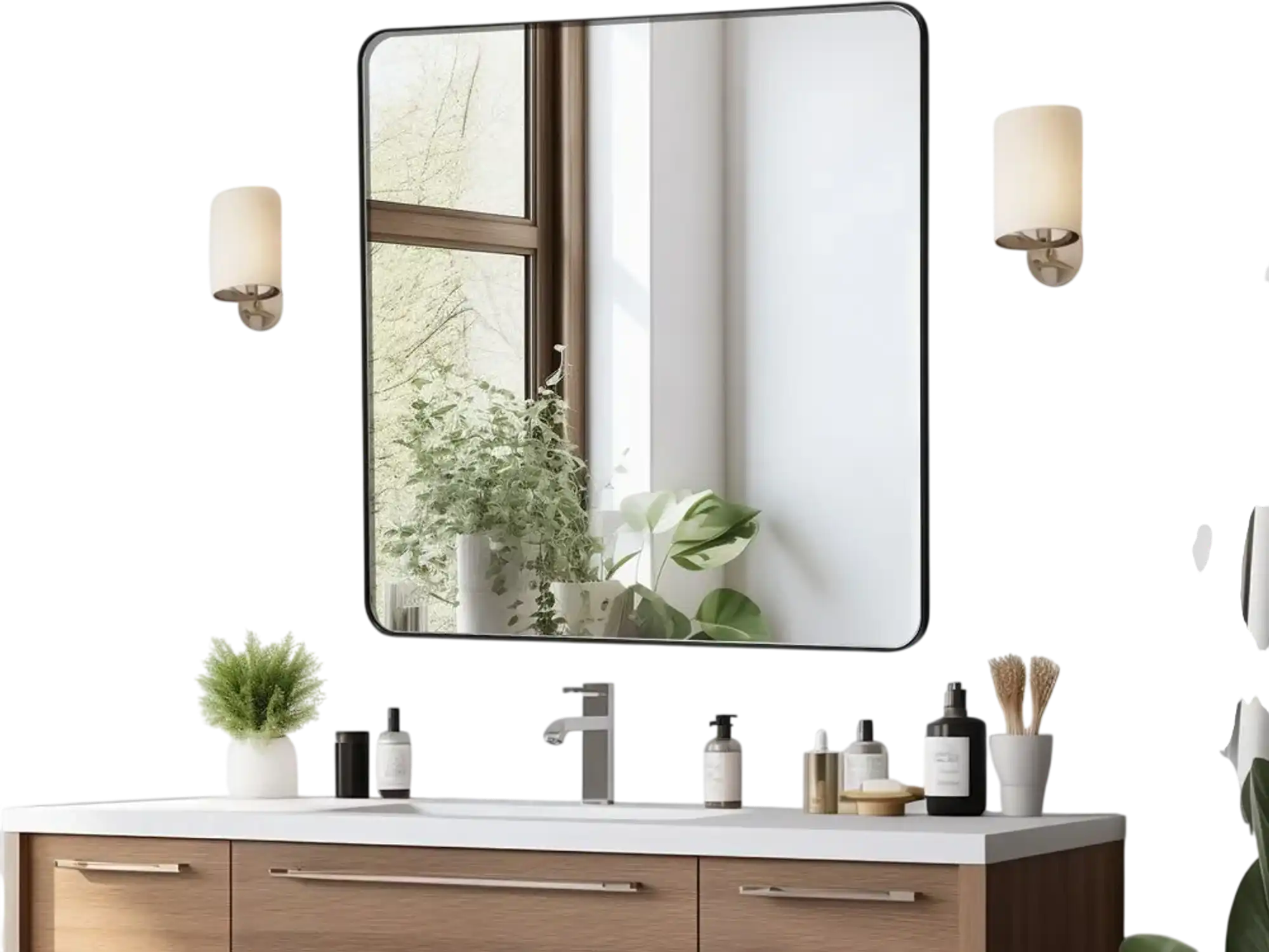 Vevor Mirror Square Wall Mounted 36