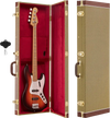 VEVOR Electric Guitar Hard Case, 41.3 Inch, Rectangle Wooden Hard-Shell Protective Carrying Case, with Lock Latch, Padding, Accessory Compartment, Key, for 39 Inch Tele/ST Electric Guitars, Yellow