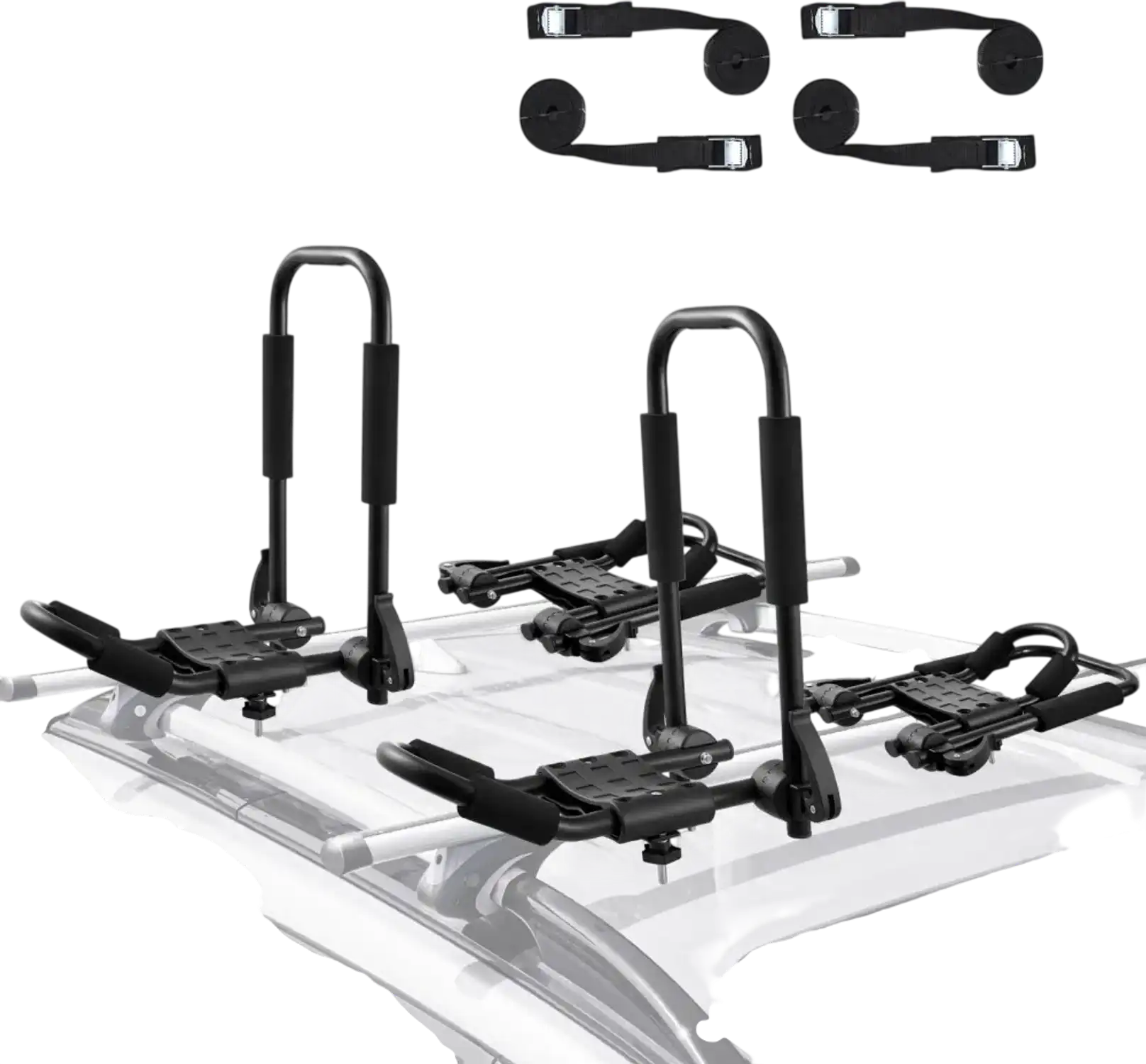Vevor Kayak Roof Rack J-Bar Folding Top Mount Carrier Set New