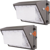 VEVOR 2PCs LED Wall Pack Lights, 100W 10800LM, 5000K Commercial Outdoor Lights Security Lighting Fixture, with Intelligent Light Sensing 180 LED beads Energy Saving for Garages Yards, IP65 Waterproof