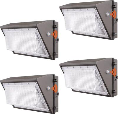Vevor LED Wall Pack Lights 4-Pc 100W 10800LM 5000K Outdoor Security Lighting New