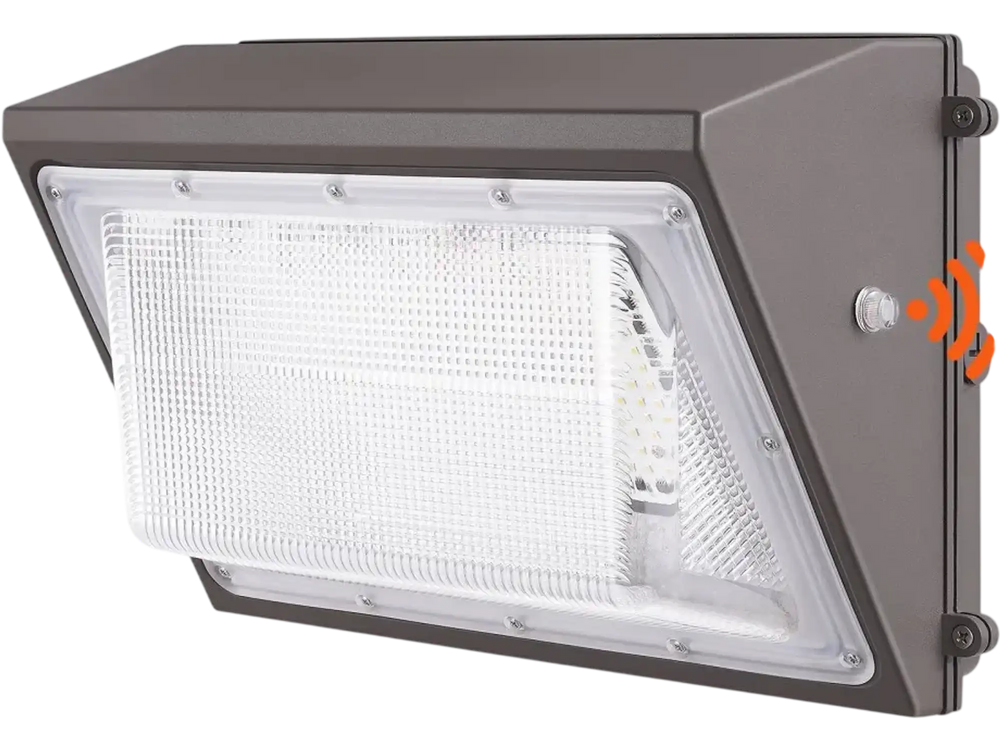 VEVOR LED Wall Pack Lights, 120W 11000LM, 5000K Commercial Outdoor Lights Security Lighting Fixture, with Intelligent Light Sensing 240 LED beads Energy Saving for Garages Yards, IP65 Waterproof