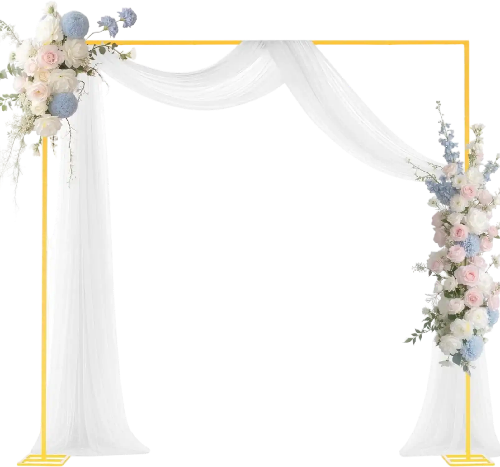 Vevor Arch Backdrop Stand 8' x 8' Gold Metal Wedding Party Display New