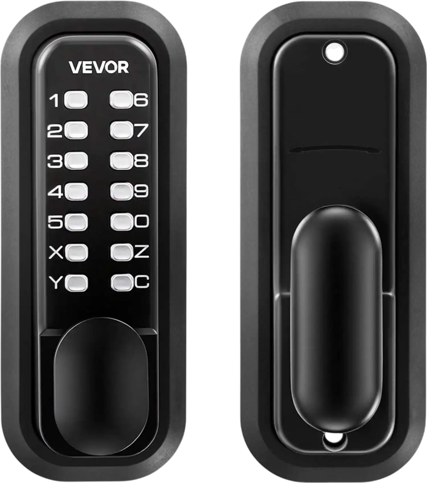 Vevor Door Lock Mechanical Keyless Entry Push Button Combination Auto Locking Black New