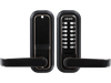 VEVOR Mechanical Keyless Entry Door Lock, 2.0 Code Upgrade, 4-7 Digits Code, Single-Sided Push Button Combination Keypad Door Lock with Handle, Auto Locking, for Indoor or Outdoor, Oil-Rubbed Bronze