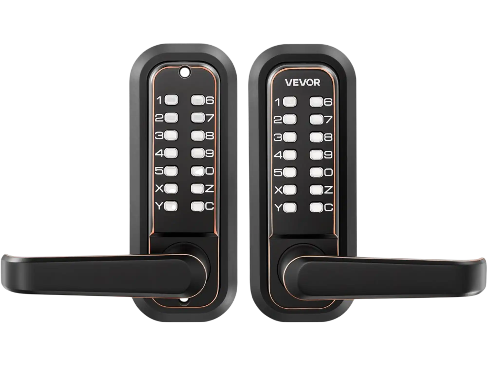 Vevor Door Lock Mechanical Keyless Entry Keypad with Handle Oil-Rubbed Bronze New