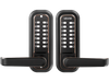 VEVOR Mechanical Keyless Entry Door Lock, 2.0 Code Upgrade, 4-7 Digits Code, Double-Sided Push Button Combination Keypad Door Lock with Handle, Auto Locking, for Indoor or Outdoor, Oil-Rubbed Bronze