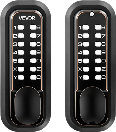 Vevor Door Lock Mechanical Keyless Entry Double-Sided Keypad Knob Oil-Rubbed Bronze New