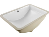 VEVOR Undermount Bathroom Sink, 20.87 x 14.76 Inch Rectangular White Ceramic Vessel Sink with Overflow Hole, Under Counter Drop in Modern Lavatory Vanity Bath Wash Bowl Basin, Rectangle Small Space