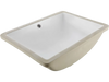 VEVOR Undermount Bathroom Sink, 20.28 x 15.16 Inch Rectangular White Ceramic Vessel Sink with Overflow Hole, Under Counter Drop in Modern Lavatory Vanity Bath Wash Bowl Basin, Rectangle Small Space