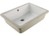 VEVOR Undermount Bathroom Sink, 18.5 x 13.19 Inch Rectangular White Ceramic Vessel Sink with Overflow Hole, Under Counter Drop in Modern Lavatory Vanity Bath Wash Bowl Basin, Rectangle Small Space