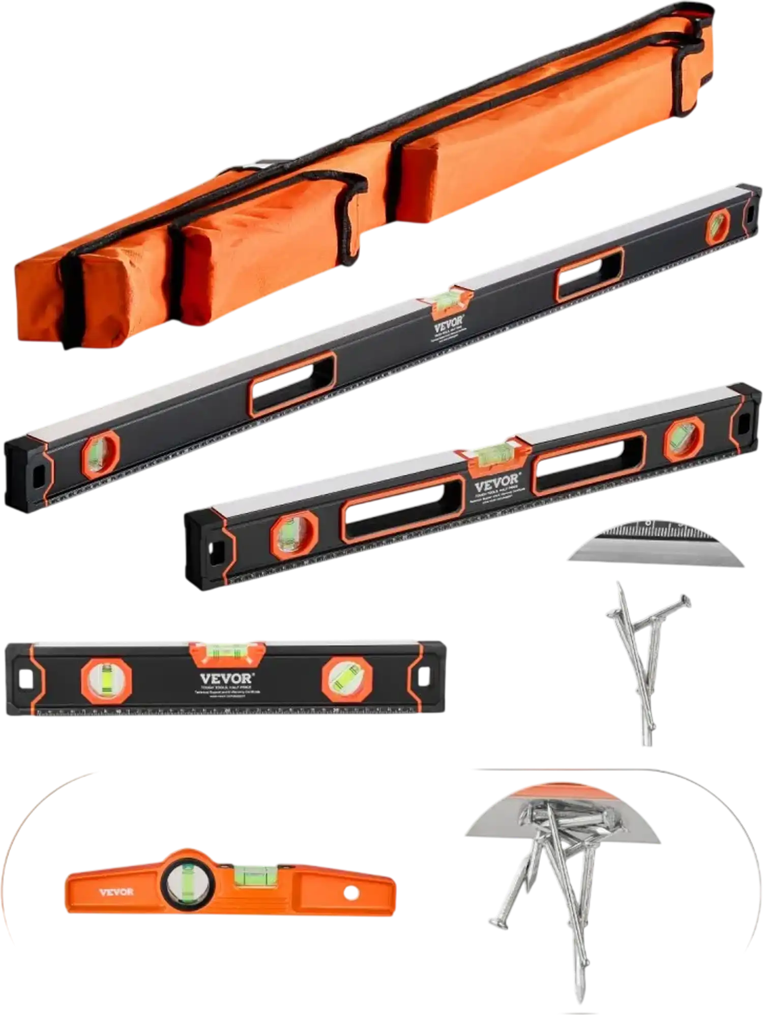 Vevor Torpedo Level 4-Piece 48/24/16/10