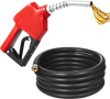 VEVOR 3/4-Inch NPT Automatic Fuel Nozzle, Max Flow Rate 11.8 GPM, Auto Shut Off Diesel Gas Pump Nozzle with 3-Speed Trigger Lock & 13/16-Inch (OD=20 mm) Spout for Gasoline, Diesel, Kerosene, Red