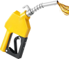 VEVOR 3/4-Inch NPT Automatic Fuel Nozzle, Max Flow Rate 11.8 GPM, Auto Shut Off Diesel Gas Pump Nozzle with 3-Speed Trigger Lock & 0.78 in (OD=20 mm) Spout for Gasoline, Diesel, Kerosene, Yellow