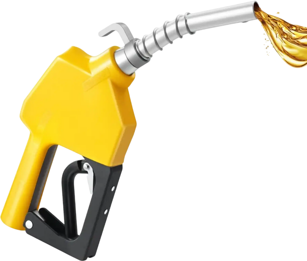 VEVOR 3/4-Inch NPT Automatic Fuel Nozzle, Max Flow Rate 11.8 GPM, Auto Shut Off Diesel Gas Pump Nozzle with 3-Speed Trigger Lock & 0.78 in (OD=20 mm) Spout for Gasoline, Diesel, Kerosene, Yellow