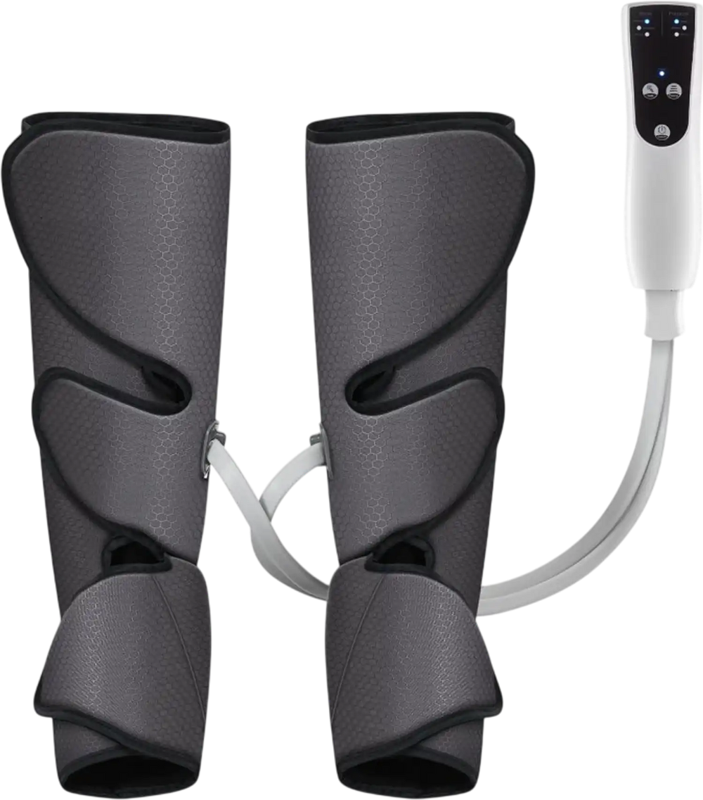 VEVOR Leg Massager with Air Compression, Foot and Calf Massager with 3 Modes & 3 Intensities, LCD Controller, Compression Massage Boot for Circulation, Swelling and Pain Relief- Great Gift for Mom/Dad