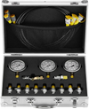 VEVOR Hydraulic Pressure Test Kit, 250/400/600bar, 3 Gauges 11 Test Couplings 3 Test Hoses, Excavator Hydraulic Test Gauge Set with Portable Carrying Case for Excavator Tractors Construction Machinery