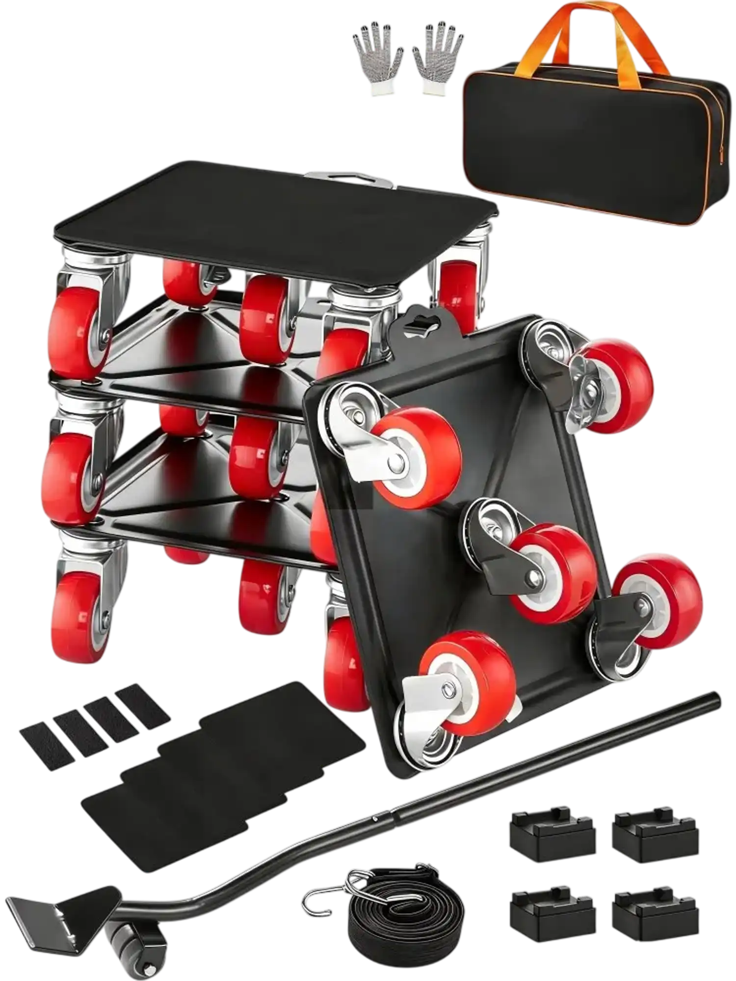 Vevor Furniture Dolly Heavy-Duty Moving Kit with 5 Wheels 3474 lbs Capacity New
