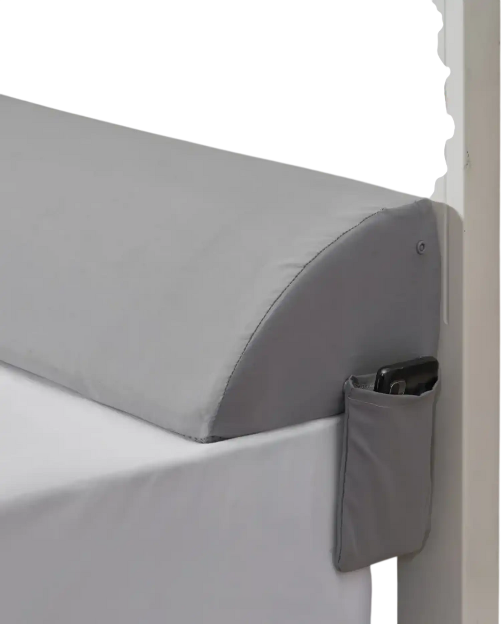 VEVOR Bed Wedge Pillow for Headboard, King Size, 72"x10"x6" Bed Gap Filler, Fill 0-7" Gap Between Headboard and Mattress, 25D Foam Mattress Wedge Headboard Pillow with Side Pocket, for Backrest, Gray