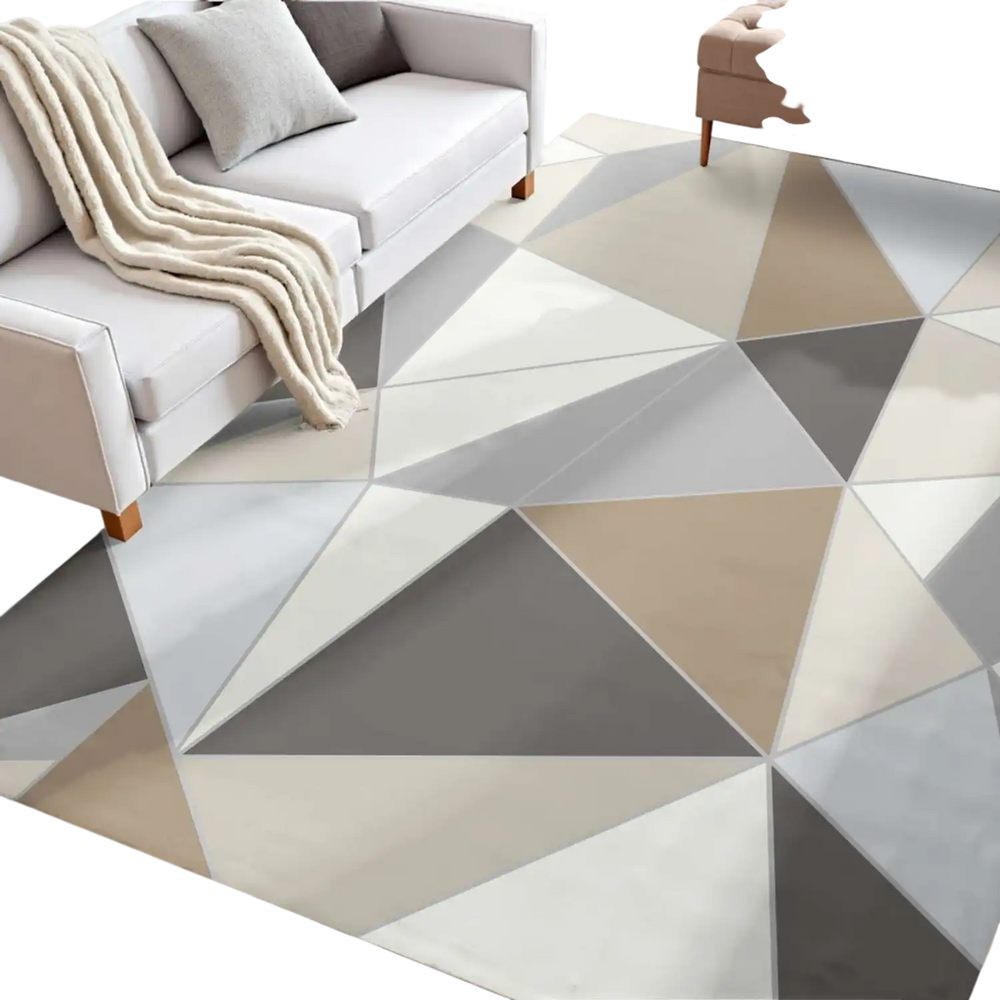 VEVOR Area Rug, 5 x 7 ft Large Washable Rug, Non-Slip and Tear-Resistant Soft Carpet, Pet & Child Friendly Modern Area Rugs, Indoor Mat for Bedroom, Living Room, Kids Room, Entryway, Charcoal Gray