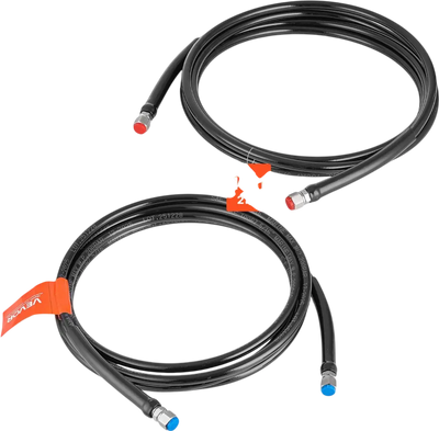 VEVOR Hydraulic Hose Kit, 16 ft 2-Piece Leak-Proof TPEE Outboard Steering Hose Kit with 304 Stainless Steel Connector, Compatible with Marine Outboard Steering Systems, 20 MPa Max Working Pressure