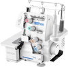 VEVOR Serger Overlock Sewing Machine, 1250 Stitches Per Minute, 3 and 4 Thread Capability, with LED Light and Strong Suction Feet, Heavy-Duty Metal Frame Sewing Machine for Various Fabrics, White