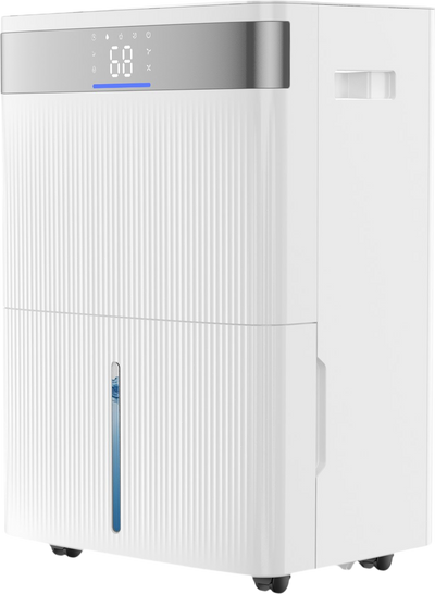 VEVOR 80 Pints Dehumidifier for Home & Basement, Drain Hose for Commercial & Industrial Use, Smart Humidity Control, Low Noise for Large Rooms, Warehouses, Bedrooms & Storage, Large Coverage,White