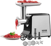 VEVOR Meat Grinder, 3 Lbs/Min Capacity Electric Meat Grinders with Blade, Grinding Plate, Sausage Maker, Kubbe Kit, Stainless Steel Meat Mincer for Home Kitchen