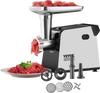 VEVOR Meat Grinder, 3 Lbs/Min Capacity Electric Meat Grinders with Blade, Grinding Plate, Sausage Maker, Kubbe Kit, Stainless Steel Meat Mincer for Home Kitchen