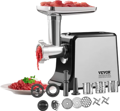Vevor Meat Grinder Electric Stainless Steel 3 lbs/min Home Kitchen New