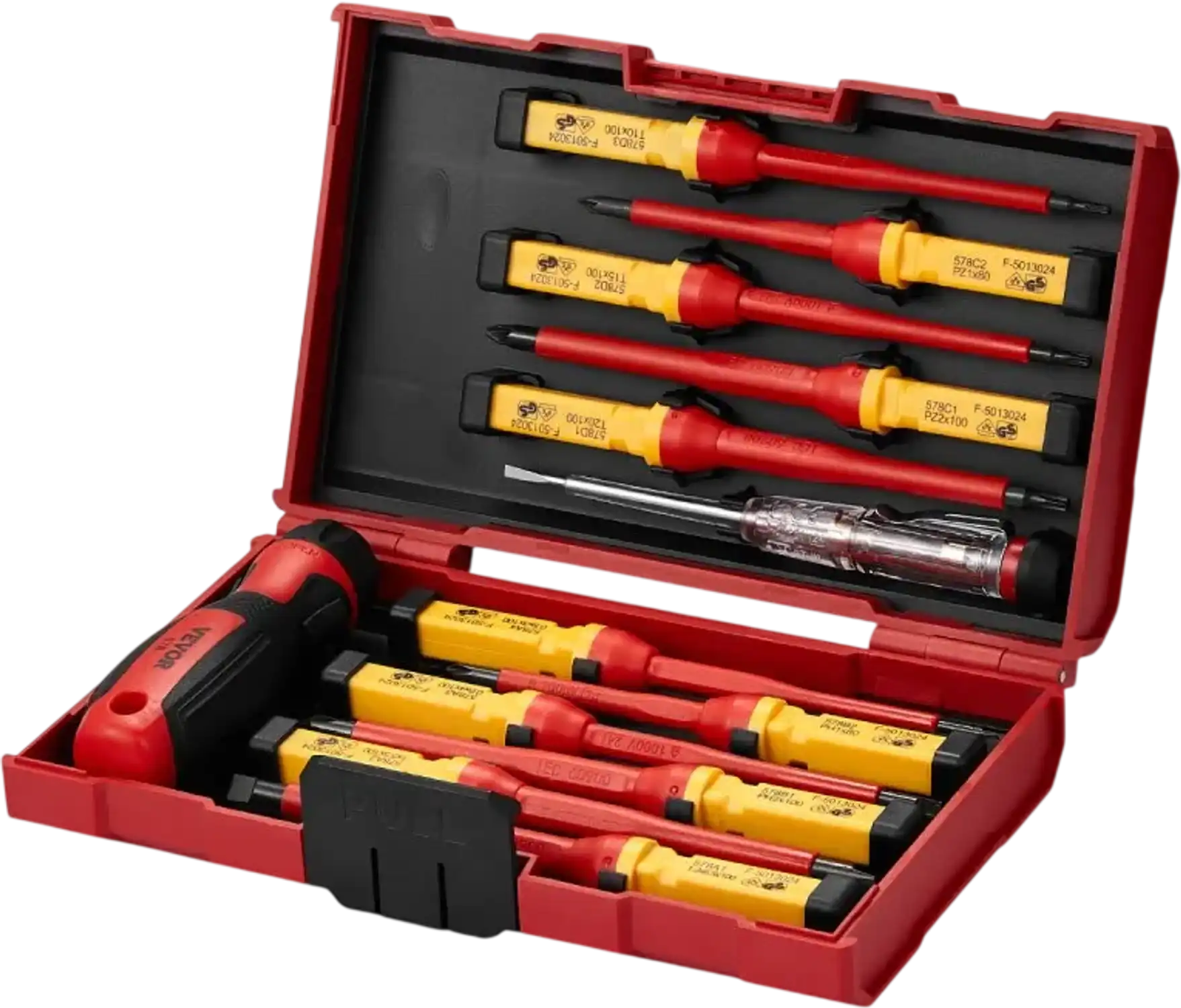 Vevor Interchangeable Insulated Screwdriver 13-Piece 1000V Electrician Tool Set New