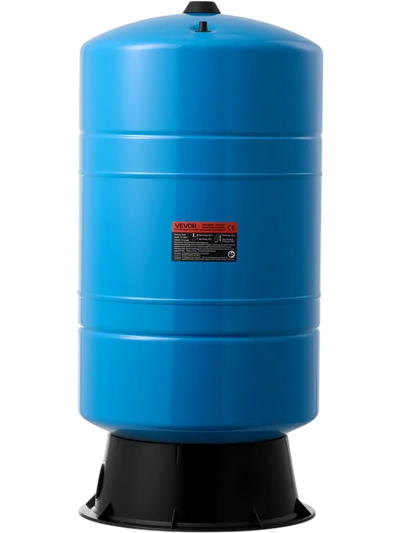 VEVOR 20-Gallon Vertical Well Pressure Tank, Pre-Charged Pressurized Water Tank for Well Pumps, Heavy-Duty Carbon Steel Water Storage Container for Home, School, Farm & Irrigation Systems
