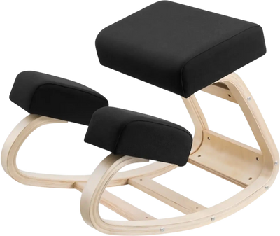 Vevor Kneeling Chair Ergonomic Wooden Posture Chair with Thick Foam Cushions Natural Relief New