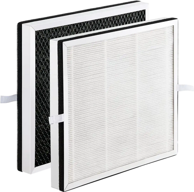 VEVOR Air Purifier Replacement Filter, H13, 3-in-1 Compact & Lightweight Replacement Filter with Sturdy PET Pre-Filter, Easy-to-Grab Purifier Filter with Activated Carbon, Fit for Square Purifier