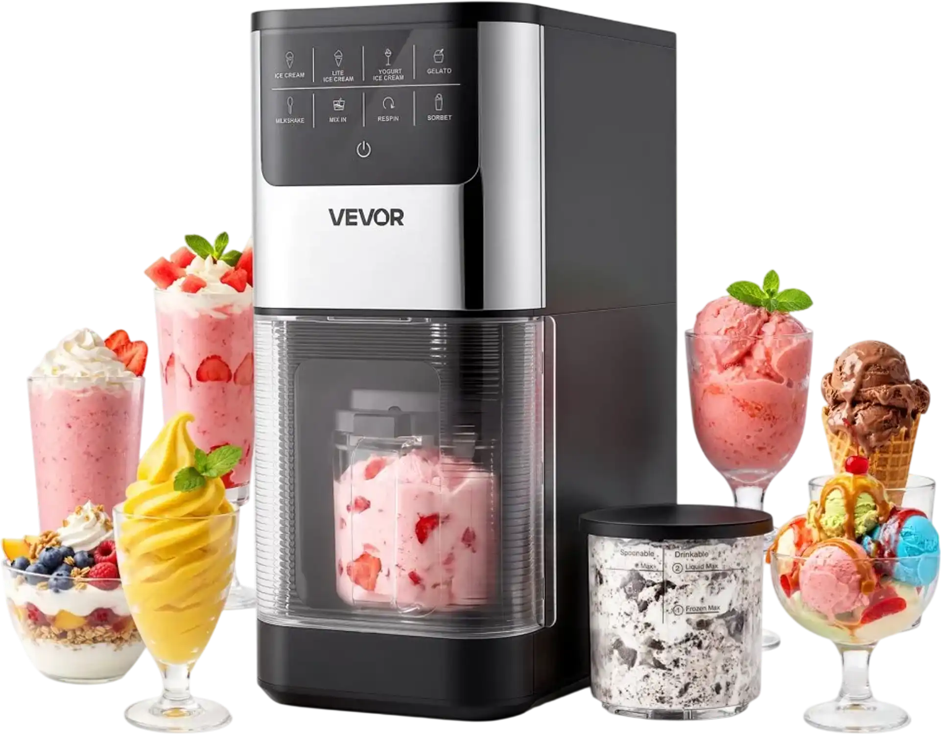 Vevor Ice Cream Maker 7-in-1 Frozen Treat Maker New