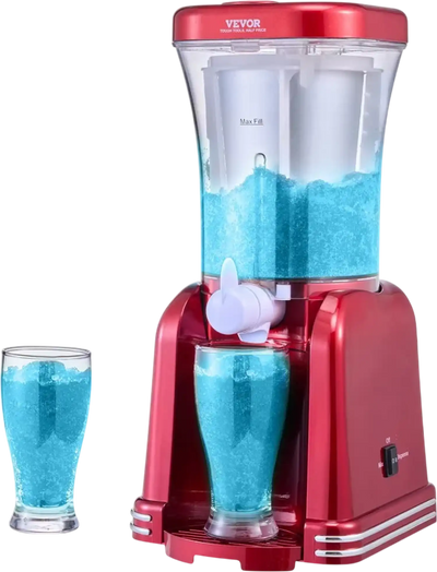 VEVOR Slushy Machine for Home, 32oz Tank Home-use Margarita Machine, Smoothie Frozen Drink Maker with Food-grade Materials, Slushie Machine for Home DIY, Kids' Parties, Red