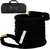 VEVOR 1-1/4\" x 31.5\' Kinetic Recovery & Tow Rope, 52,300 lbs, Heavy Duty Nylon Double Braided Kinetic Energy Rope, for Truck Off-Road Vehicle ATV UTV, Carry Bag Included, Black