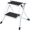 VEVOR Step Ladder 2-Step 330lbs Capacity, Ergonomic Folding Steel Step Stool with Wide Anti-Slip Pedal, Sturdy Step Stool for Adults Toddlers, Multi-Use for Household, Kitchen, Office, RVs