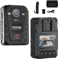 VEVOR 1440P HD Police Body Camera, 128GB Body Cam with Audio Video Recording Picture, Built-in 3500 mAh Battery, 2.0