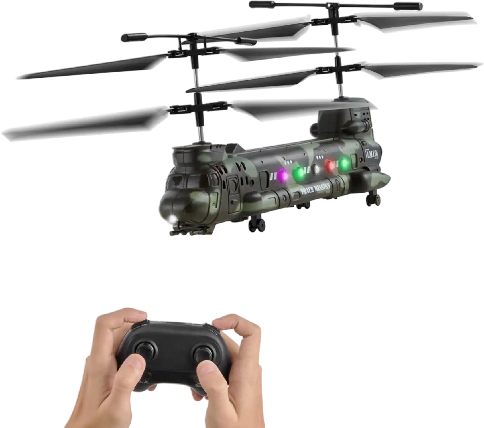 Vevor RC Helicopter Military Remote Control Airplane for Kids New
