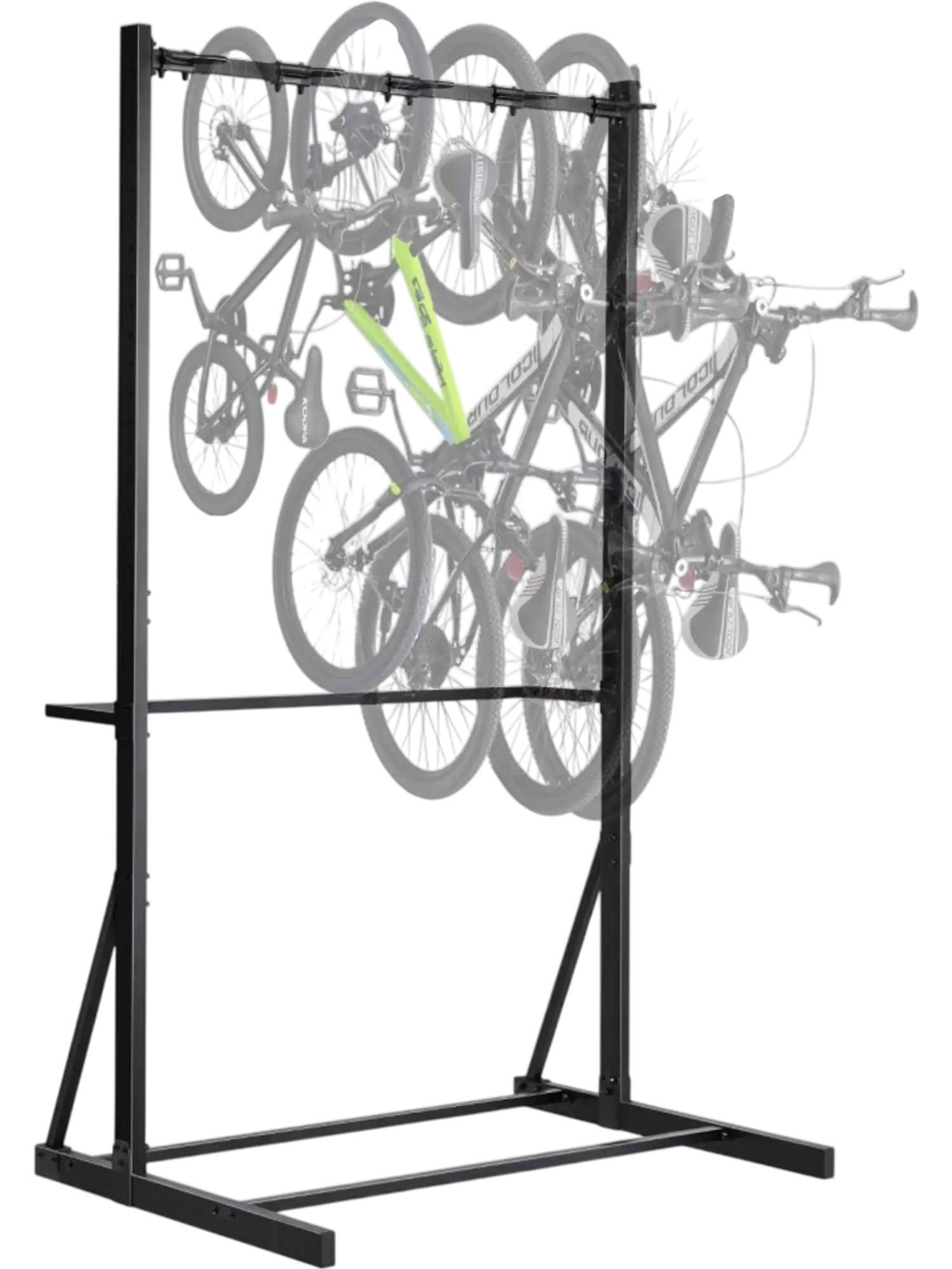 Vevor Bike Rack Freestanding Vertical Storage Stand for 5 Bikes New