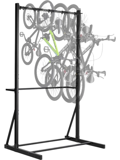 Vevor Bike Rack Freestanding Vertical Storage Stand for 5 Bikes New