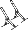 VEVOR Bike Stand 2 Pack, Foldable Freestanding Bike Storage Rack, Carbon Steel Garage Bicycle Floor Stand, Fits 20-29 in Wheel Diameters, Drill-Free Installation, for Garage, Apartment, Home, Black