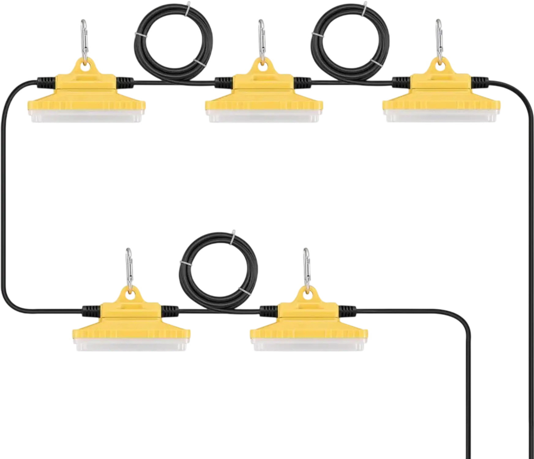 Vevor Construction String Lights 50' 75W 7500LM Waterproof Connectable Work Light New