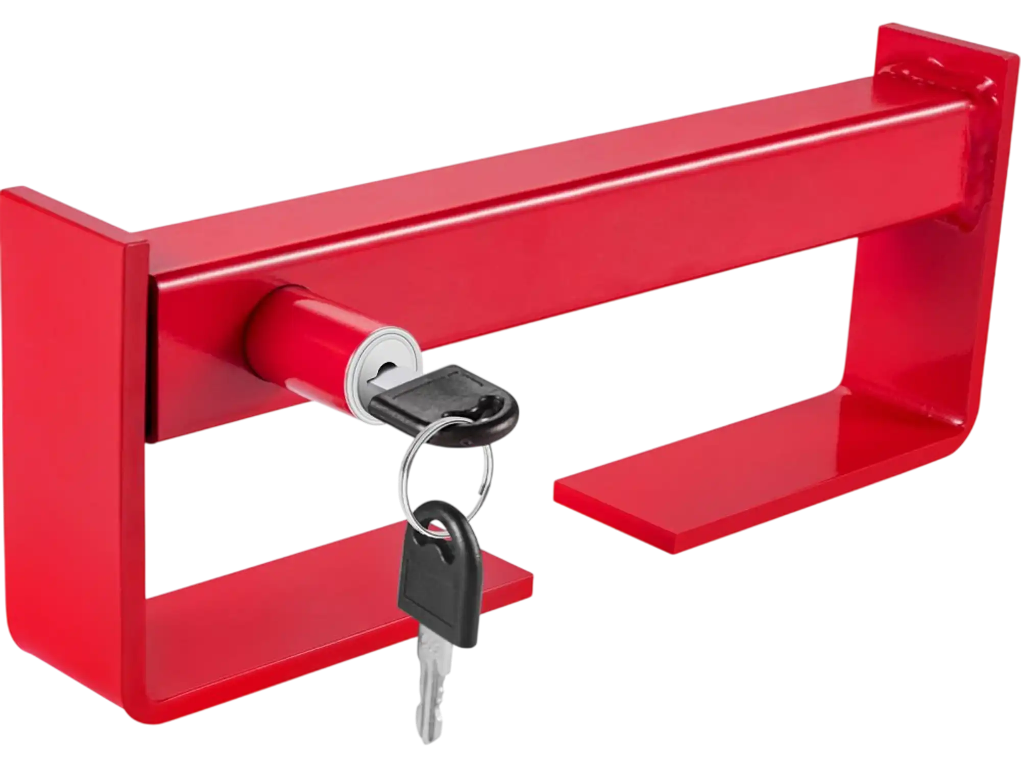 Vevor Cargo Container Lock Heavy-Duty Adjustable Red Powder-Coated with 2 Keys New
