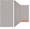 VEVOR 5PCS Acoustic Panels with Self Adhesive, 47.2 x 23.6 inch Sound Proof Foam Panels, Polyester Fiber Soundproof Wall Panels High Density, for Home, Studio, Office, Theater, Camel