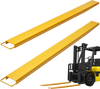 VEVOR Pallet Fork Extensions, 84" Length 4.5" Width, Heavy Duty Carbon Steel Fork Extensions for Forklifts, 1 Pair Forklift Extensions, Industrial Forklift Fork Attachments for Forklift Truck, Yellow